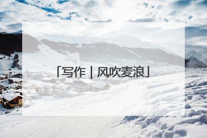 写作｜风吹麦浪