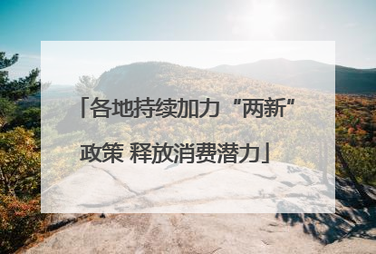 各地持续加力“两新”政策 释放消费潜力