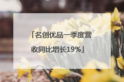 名创优品一季度营收同比增长19%