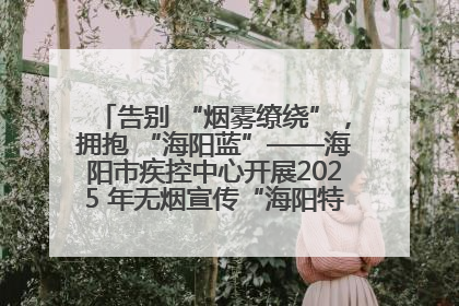 告别 “烟雾缭绕”，拥抱 “海阳蓝”——海阳市疾控中心开展2025 年无烟宣传“海阳特色”实践记录
