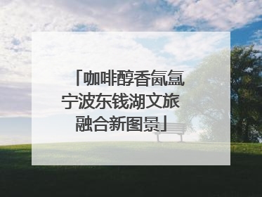 咖啡醇香氤氲宁波东钱湖文旅融合新图景