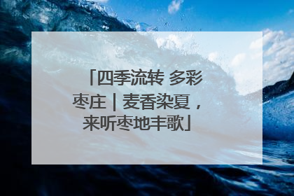 四季流转 多彩枣庄｜麦香染夏，来听枣地丰歌