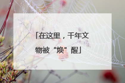 在这里，千年文物被“焕”醒