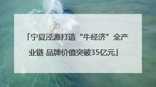 宁夏泾源打造“牛经济”全产业链 品牌价值突破35亿元