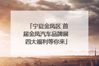 宁夏金凤区 首届金凤汽车品牌展四大福利等你来