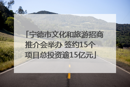 宁德市文化和旅游招商推介会举办 签约15个项目总投资逾15亿元