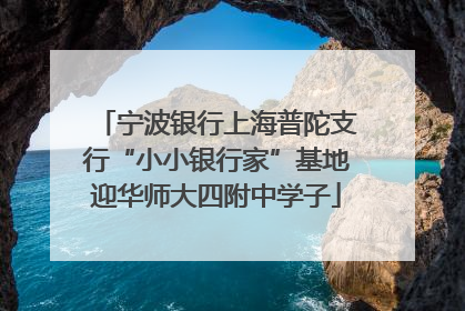 宁波银行上海普陀支行“小小银行家”基地迎华师大四附中学子