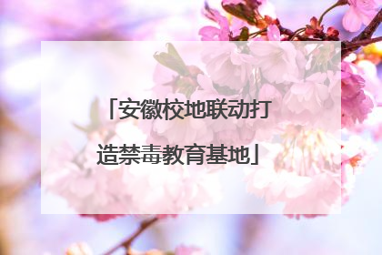 安徽校地联动打造禁毒教育基地