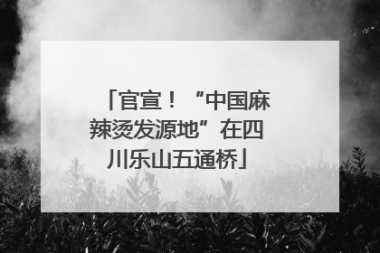 官宣！“中国麻辣烫发源地”在四川乐山五通桥