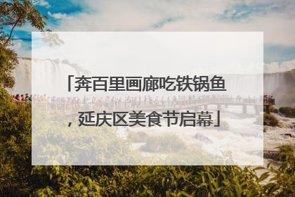 奔百里画廊吃铁锅鱼，延庆区美食节启幕