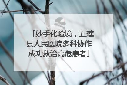 妙手化险境，五莲县人民医院多科协作成功救治高危患者