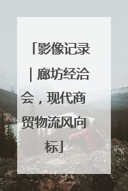 影像记录｜廊坊经洽会，现代商贸物流风向标