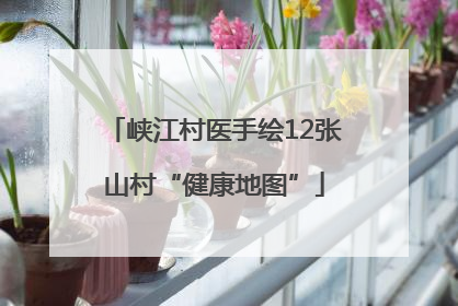 峡江村医手绘12张山村“健康地图”