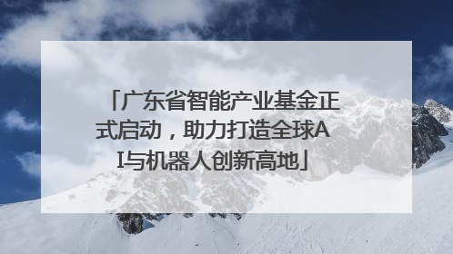 广东省智能产业基金正式启动，助力打造全球AI与机器人创新高地