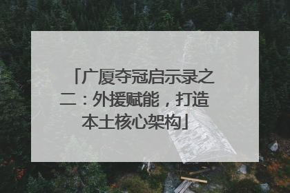 广厦夺冠启示录之二：外援赋能，打造本土核心架构