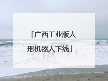 广西工业版人形机器人下线