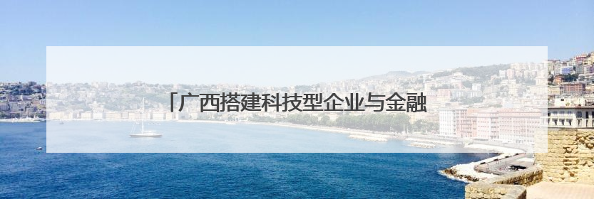 广西搭建科技型企业与金融对接平台 共育新质生产力