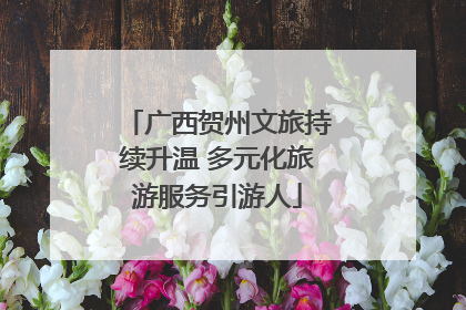 广西贺州文旅持续升温 多元化旅游服务引游人
