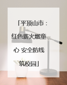 平顶山市:红色薪火燃童心 安全防线筑校园