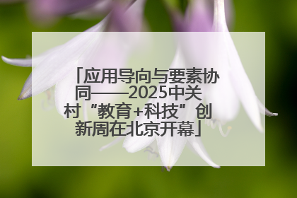 应用导向与要素协同——2025中关村“教育+科技”创新周在北京开幕