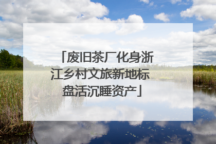 废旧茶厂化身浙江乡村文旅新地标 盘活沉睡资产
