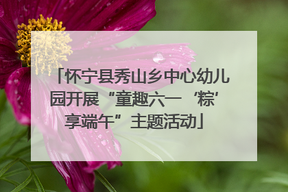 怀宁县秀山乡中心幼儿园开展“童趣六一‘粽’享端午”主题活动