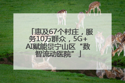 惠及67个村庄，服务10万群众，5G+AI赋能景宁山区“数智流动医院”