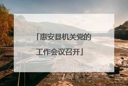 惠安县机关党的工作会议召开