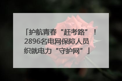 护航青春“赶考路”！2896名电网保障人员织就电力“守护网”