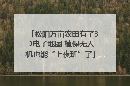 松阳万亩农田有了3D电子地图 植保无人机也能“上夜班”了