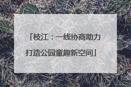 枝江：一线协商助力打造公园童趣新空间