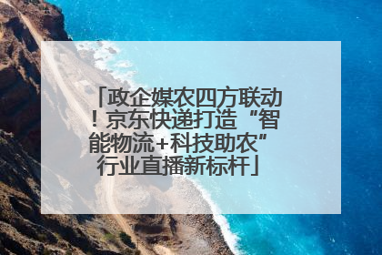政企媒农四方联动！京东快递打造“智能物流+科技助农”行业直播新标杆