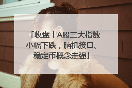 收盘丨A股三大指数小幅下跌，脑机接口、稳定币概念走强