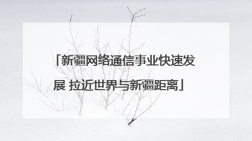 新疆网络通信事业快速发展 拉近世界与新疆距离