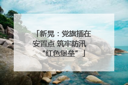 新晃：党旗插在安置点 筑牢防汛“红色堡垒”