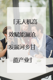 无人机高效赋能澜沧发展河乡甘蔗产业