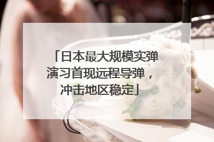 日本最大规模实弹演习首现远程导弹，冲击地区稳定