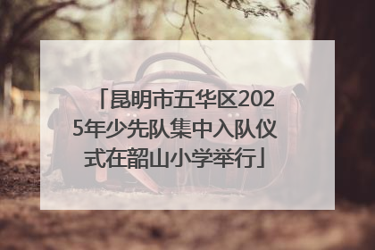 昆明市五华区2025年少先队集中入队仪式在韶山小学举行