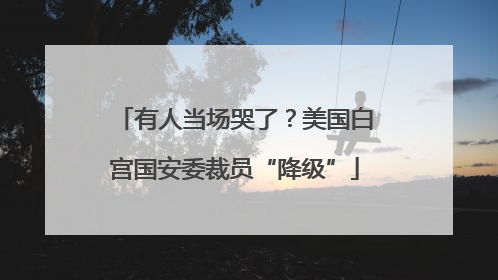 有人当场哭了？美国白宫国安委裁员“降级”