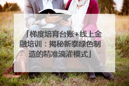 梯度培育台账+线上金融培训：揭秘新泰绿色制造的精准滴灌模式