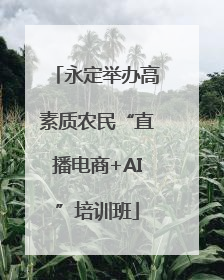 永定举办高素质农民“直播电商+AI”培训班