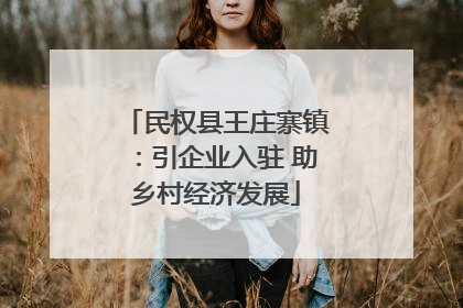 民权县王庄寨镇：引企业入驻 助乡村经济发展
