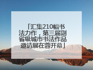 汇集210幅书法力作，第三届副省级城市书法作品邀请展在蓉开幕