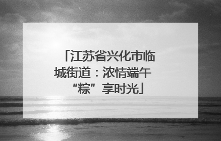江苏省兴化市临城街道：浓情端午 “粽”享时光