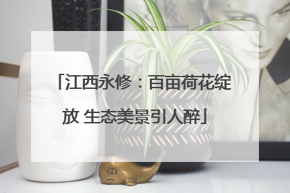 江西永修：百亩荷花绽放 生态美景引人醉