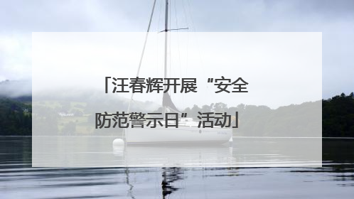 汪春辉开展“安全防范警示日”活动