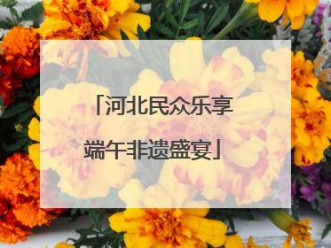 河北民众乐享端午非遗盛宴