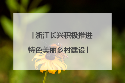 浙江长兴积极推进特色美丽乡村建设