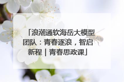 浪潮通软海岳大模型团队：青春逐浪，智启新程｜青春思政课
