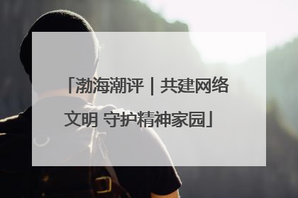 渤海潮评｜共建网络文明 守护精神家园